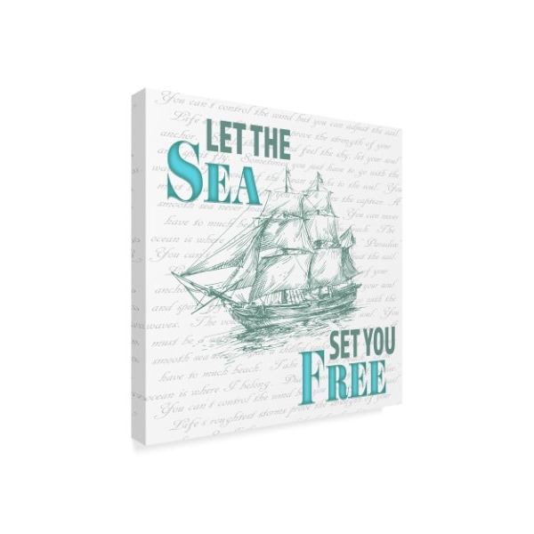 Lightboxjournal 'Sailor Away Boat' Canvas Art,35x35